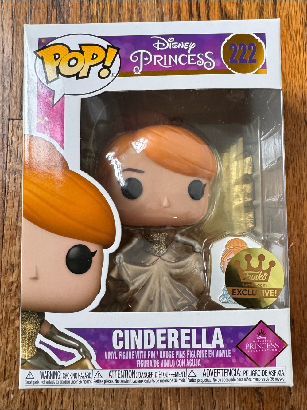 Funko Cinderella Princess Pop! - Orange Hair, Gold Dress (Exclusive)